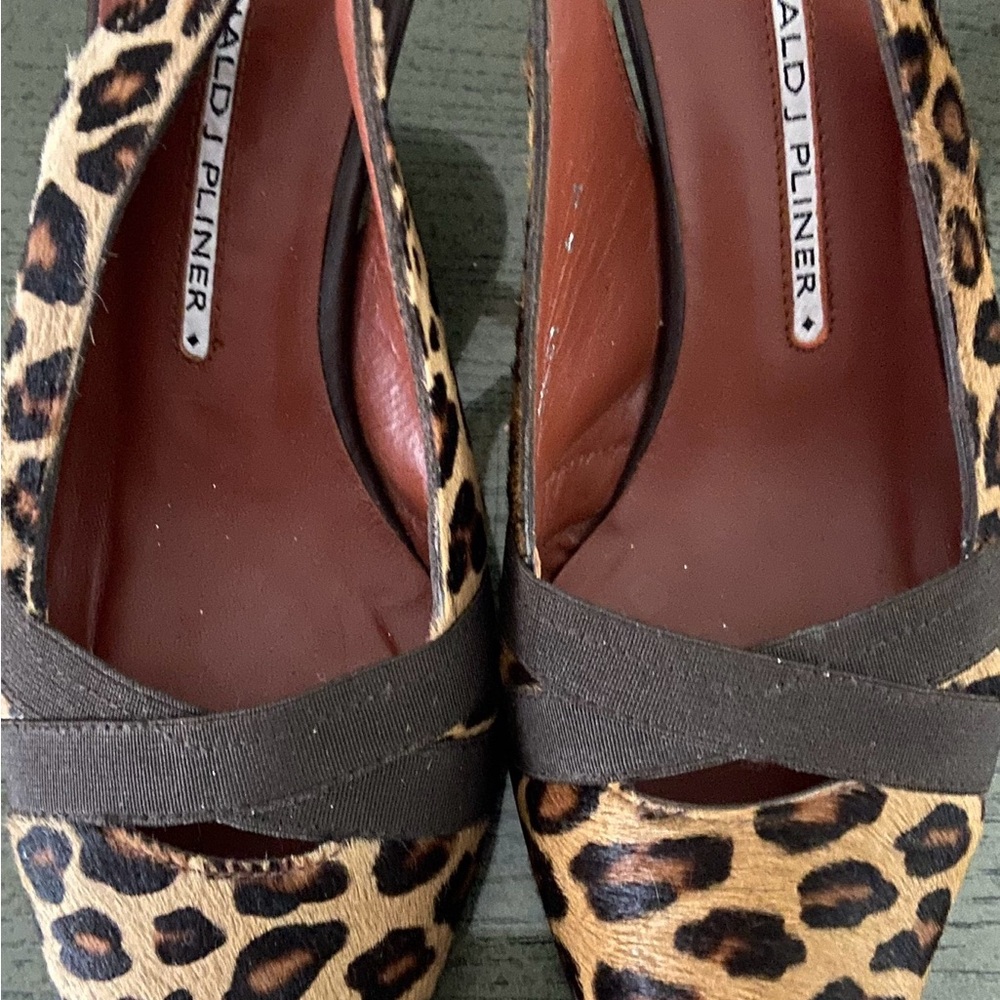Donald J Pliner Leopard Print Heels